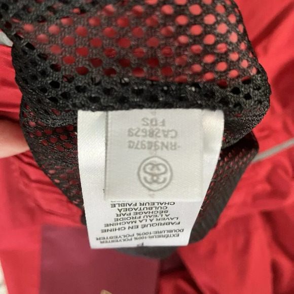 Stussy Alpine Red Track Pants Mens Size Small Streetwear Athletic - Picture 10 of 12